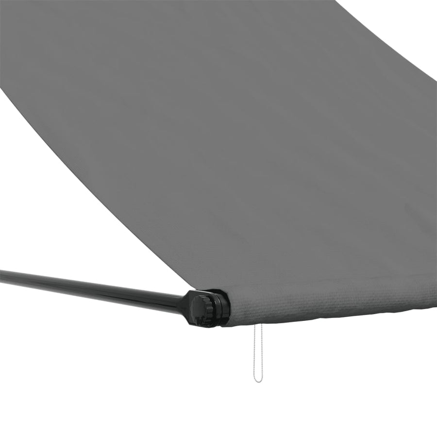 Luifel Uittrekbaar 150X150 Cm Stof En Staal Antracietkleurig