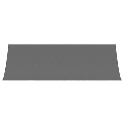 Luifel Uittrekbaar 350X150 Cm Stof En Staal Antracietkleurig Donkerbruin