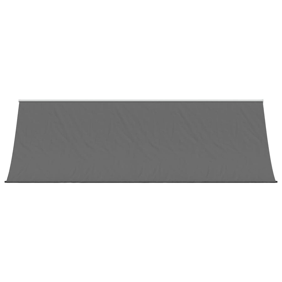 Luifel Uittrekbaar 400X150 Cm Stof En Staal Antracietkleurig Lichtgrijs