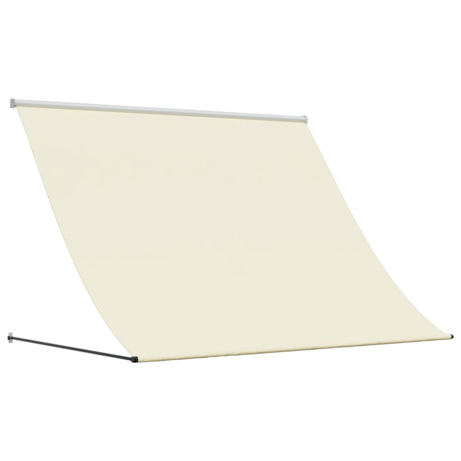 Luifel uittrekbaar 200x150 cm stof en staal crèmekleurig