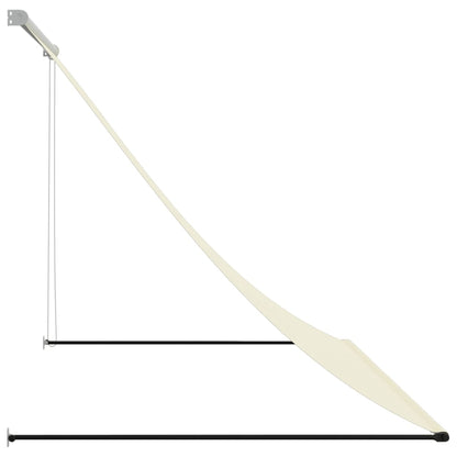 Luifel uittrekbaar 200x150 cm stof en staal crèmekleurig