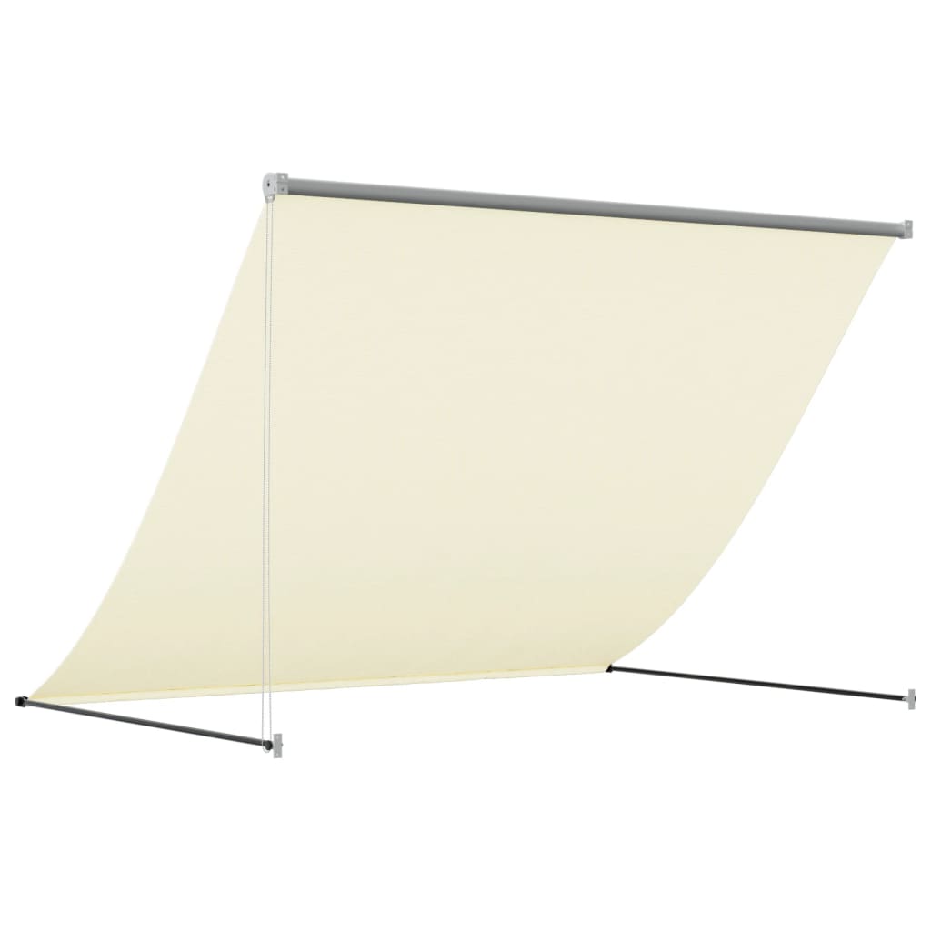 Luifel uittrekbaar 200x150 cm stof en staal crèmekleurig