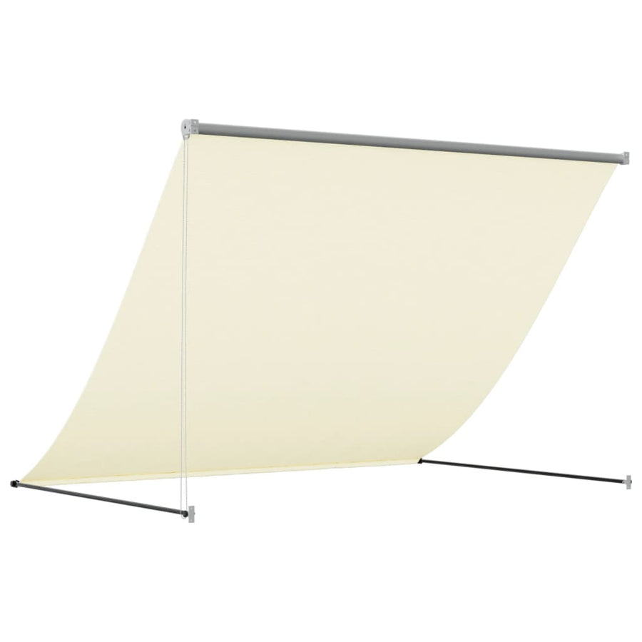 Luifel uittrekbaar 200x150 cm stof en staal crèmekleurig
