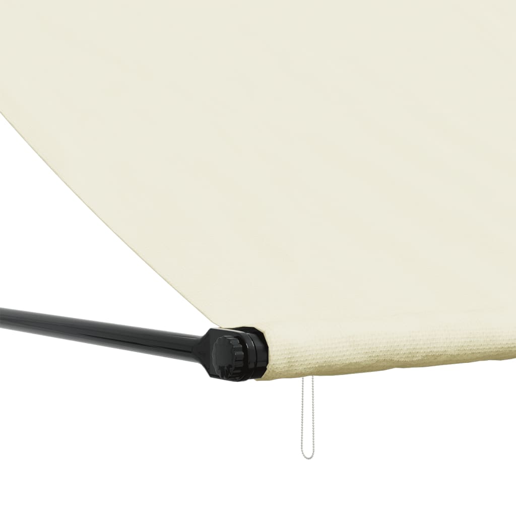 Luifel Uittrekbaar 250X150 Cm Stof En Staal Crèmekleurig Donkerbruin