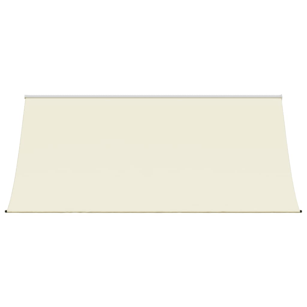 Luifel Uittrekbaar 300X150 Cm Stof En Staal Crèmekleurig Lichtgrijs