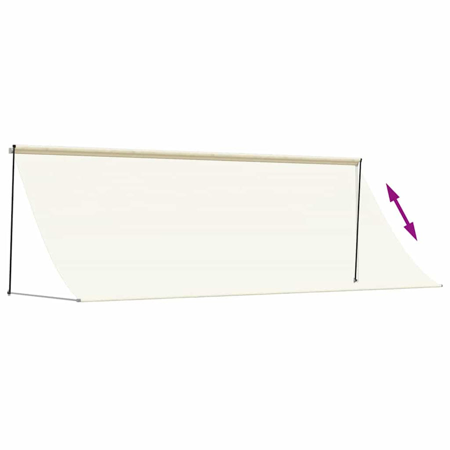 Luifel Uittrekbaar Stof En Staal Kleurig 400 x 150 cm