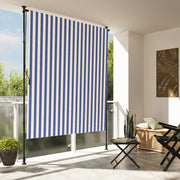 Rolgordijn buiten 200x270 cm blauw wit