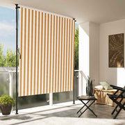 Rolgordijn buiten 150x230 cm wit stof staal