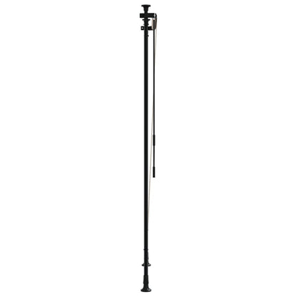 Rolgordijn voor buiten 120x270 cm stof en staal geel en wit