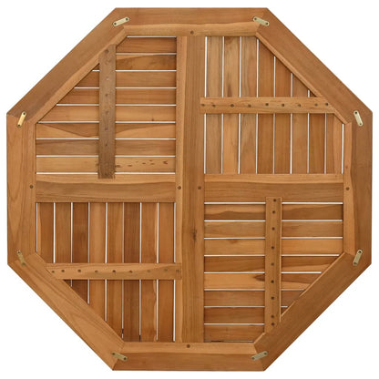 Tafelblad achthoekig 90x90x2,5 cm massief teakhout