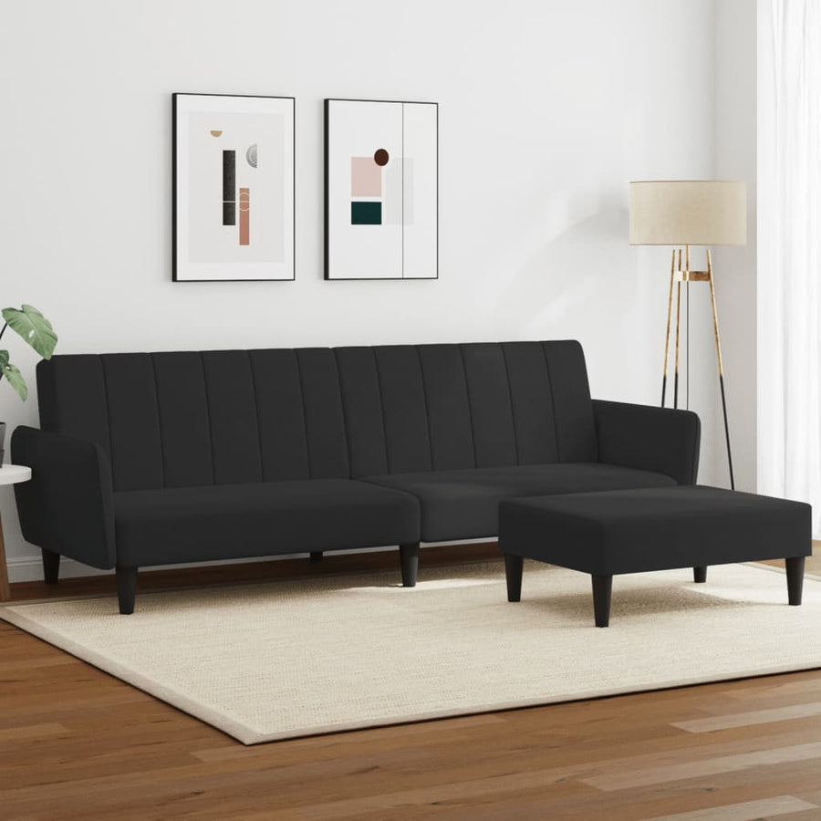 12-Delige Loungeset Met Kussens Poly Rattan Zwart Zwart En Crème