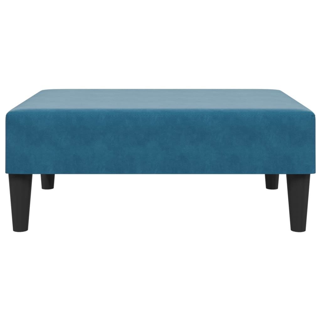 2-delige Loungeset met kussens fluweel blauw