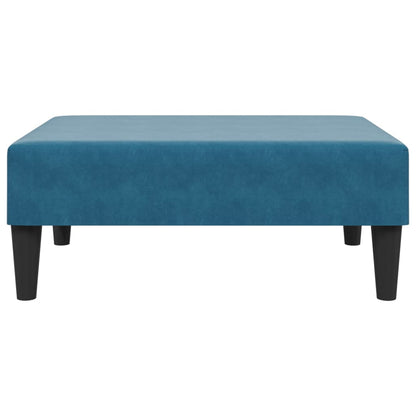 2-delige Loungeset met kussens fluweel blauw