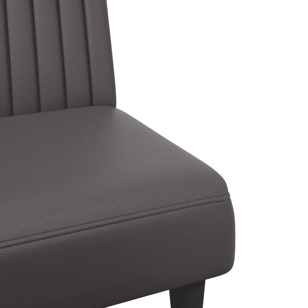 2-Delige Loungeset Kunstleer Grijs