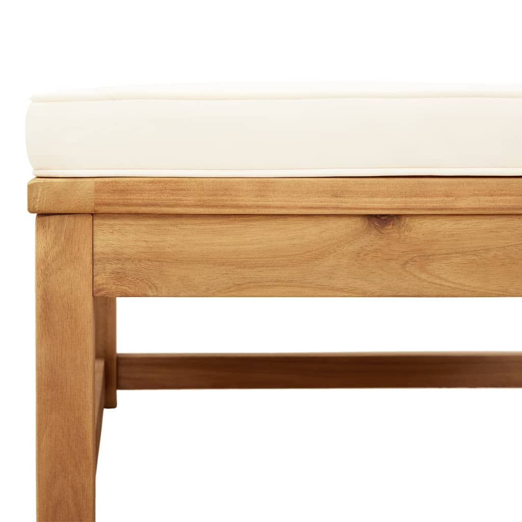 6-delige Loungeset met kussens massief acaciahout