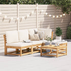 Loungeset 5-delig massief acaciahout