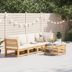 Loungeset massief acaciahout 6-delig