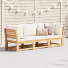 Loungeset 3-delig massief acaciahout