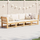 Loungeset 4-delig massief acaciahout