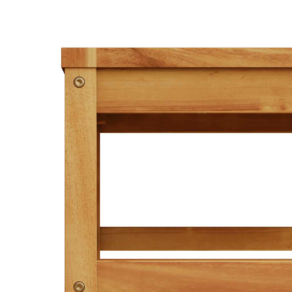 7-delige Loungeset met kussens massief acaciahout