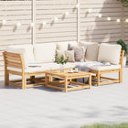 Loungeset 5-delig massief acaciahout