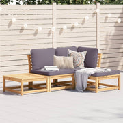 Loungeset massief acaciahout 4-delig