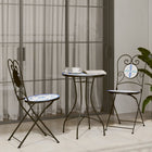 Bistro set mosaic iron and ceramic blue and white
