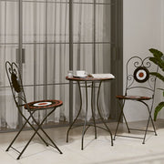 Bistroset mozaïek keramiek ijzer 50x70 cm