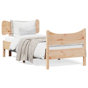Bedframe massief grenenhout 75x190 cm