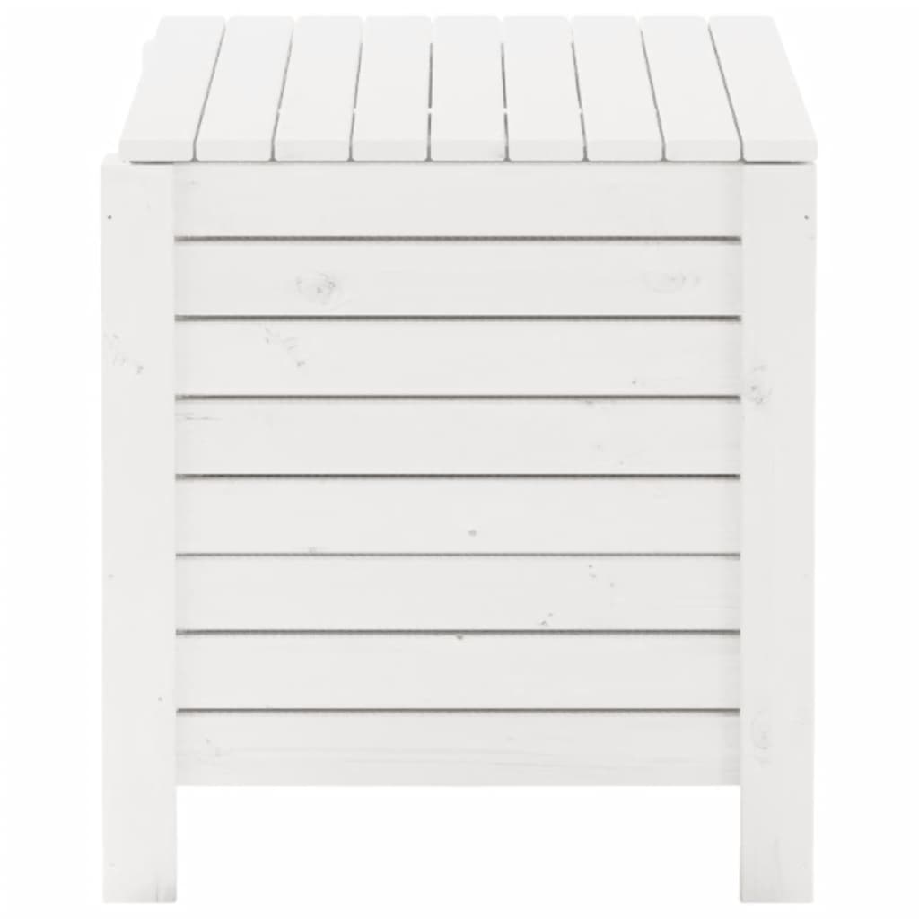 Opbergbox met deksel RANA 100x49x54 cm massief grenenhout wit