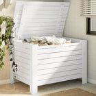 Storage box with lid RANA 100x49x54 cm solid pine white