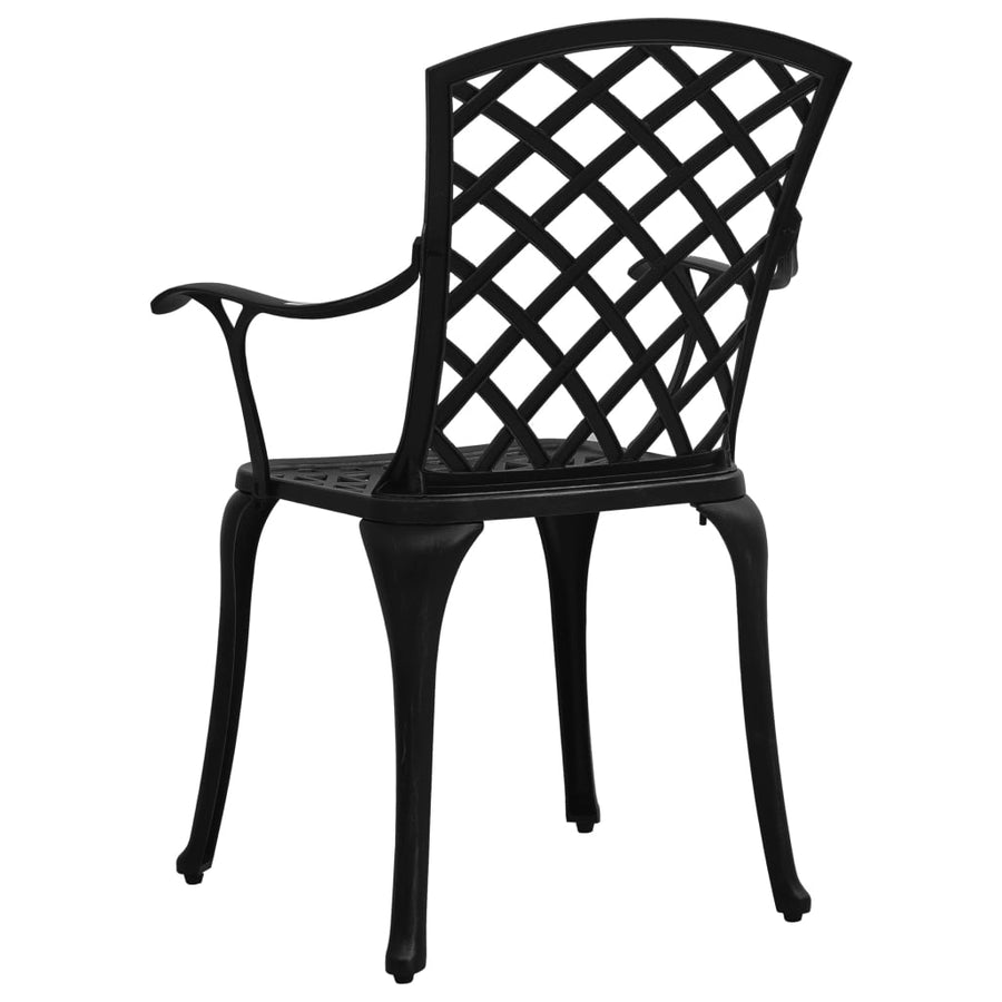 Tuinstoelen Gietaluminium Zwart