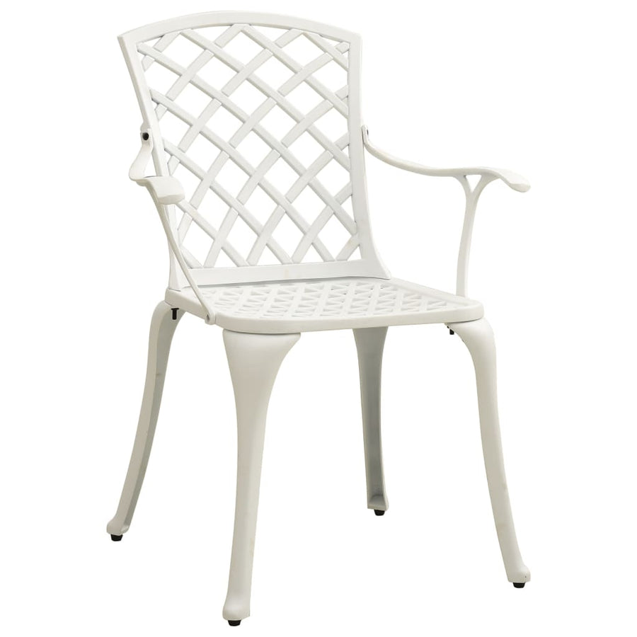Tuinstoelen Gietaluminium Wit