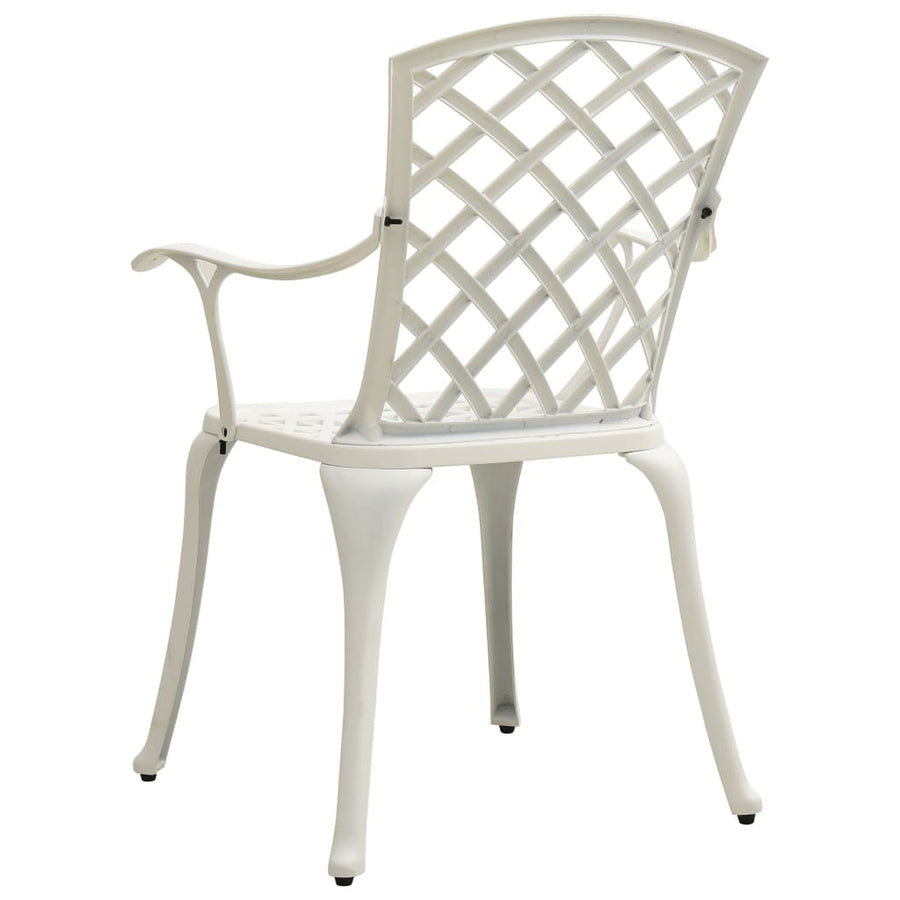 Tuinstoelen Gietaluminium Wit
