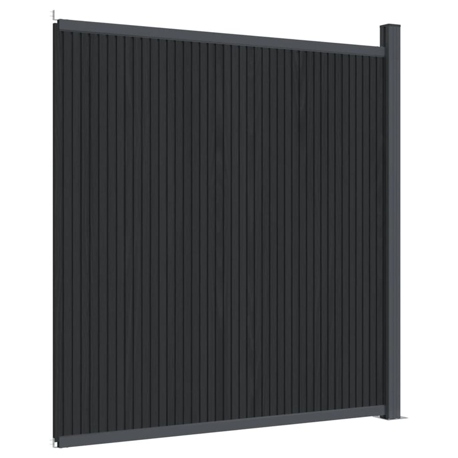 Schuttingpaneel 173X186 Cm Hkc Grijs