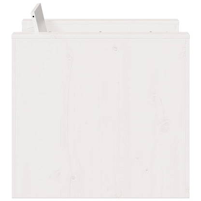 Tuinbank 79X60X62 Cm Massief Grenenhout Wit