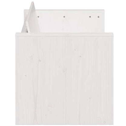 Tuinbank 3-Zits 189X60X62 Cm Massief Grenenhout Wit