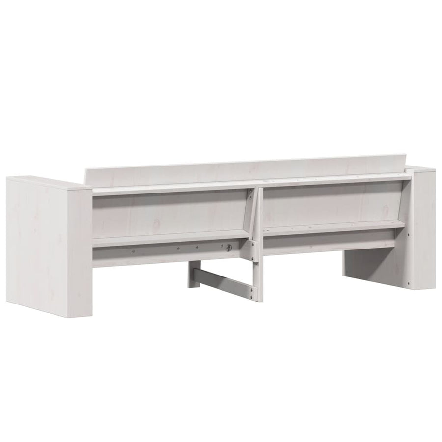 Tuinbank 3-Zits 189X60X62 Cm Massief Grenenhout Wit