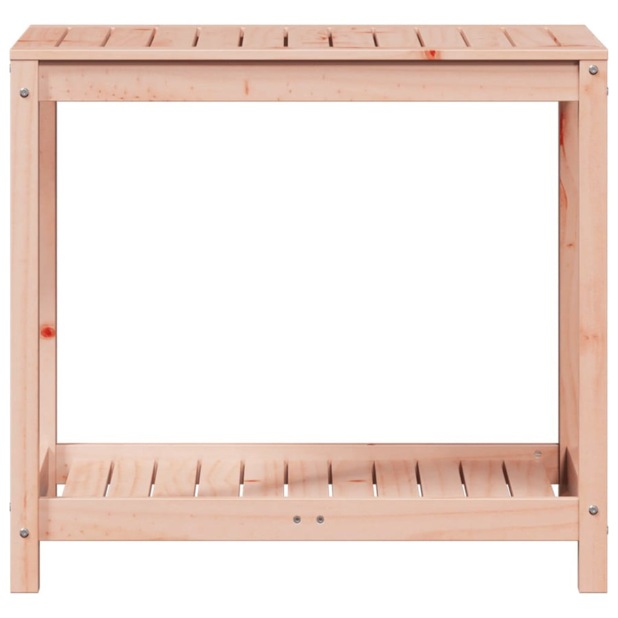 Oppottafel Met Schap 82,5X50X75 Cm Massief Douglashout 82.5 x 50 x 75 cm