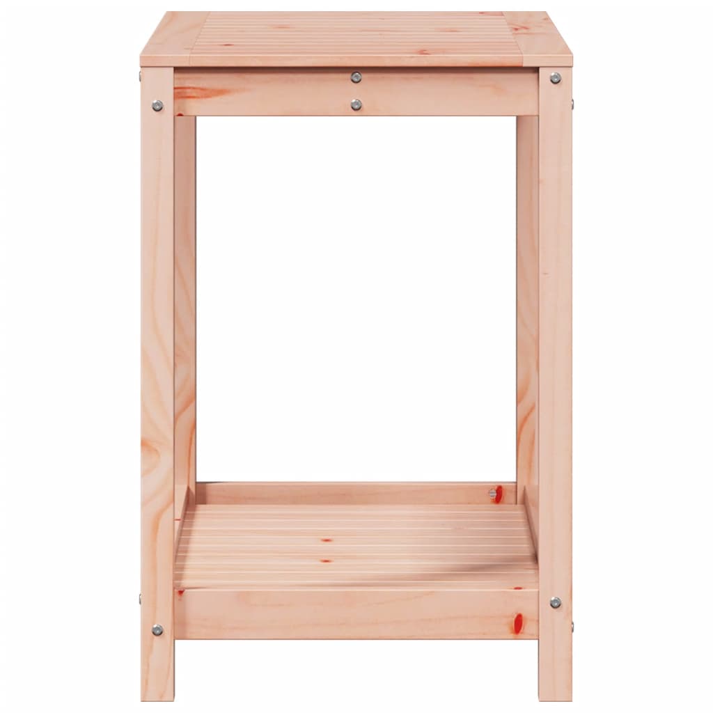 Oppottafel Met Schap 82,5X50X75 Cm Massief Douglashout 82.5 x 50 x 75 cm
