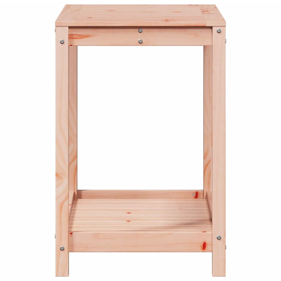 Oppottafel Met Schap 82,5X50X75 Cm Massief Douglashout 82.5 x 50 x 75 cm
