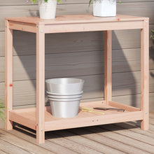 Oppottafel Met Schap 82,5X50X75 Cm Massief Douglashout 82.5 x 50 x 75 cm