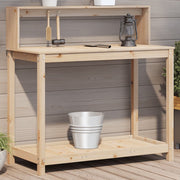 Oppottafel massief grenenhout 108x50x109,5 cm