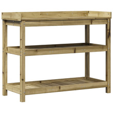Oppottafel Met Schappen 108X45X86,5 Cm Geïmpregneerd Hout