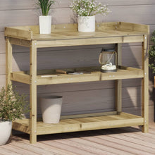 Oppottafel Met Schappen 108X45X86,5 Cm Geïmpregneerd Hout