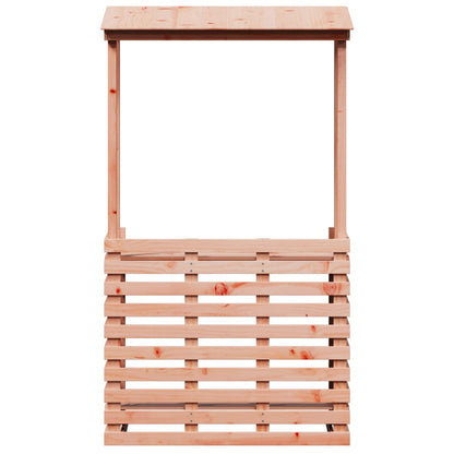 Tuinbartafel Met Dak 112,5X57X195,5 Cm Massief Hout