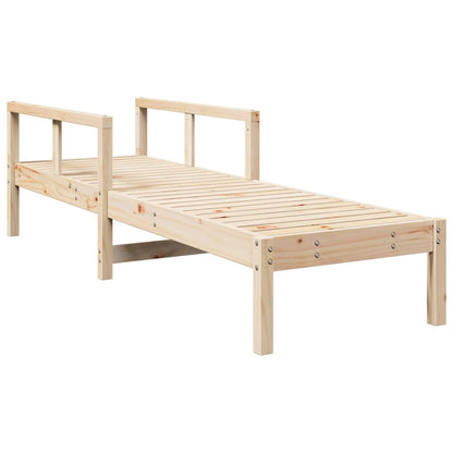 Ligstoel 199,5X62X55 Cm Massief Grenenhout