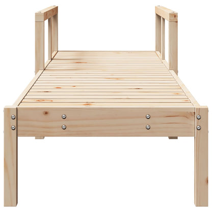 Ligstoel 199,5X62X55 Cm Massief Grenenhout