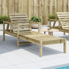 Deck chair 199.5x62x55 cm impregnated pine wood