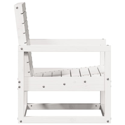 Tuinstoel 57,5X63X76 Cm Massief Grenenhout Wit